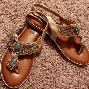 Brand new rhinestone sandals